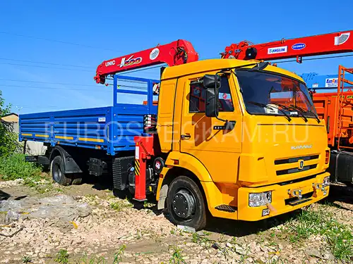 КАМАЗ 4308 бортовой с КМУ UNIC URV 504 КАМАЗ 4308 бортовой с КМУ UNIC URV 504