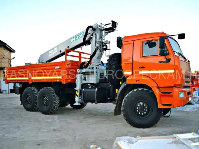 КАМАЗ 43118 бортовой с КМУ Инман ИФ 300