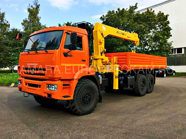 КАМАЗ 43118 бортовой с КМУ Soosan SCS 736 L2