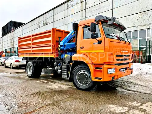КАМАЗ 43253 самосвал с КМУ Инман ИМ 95