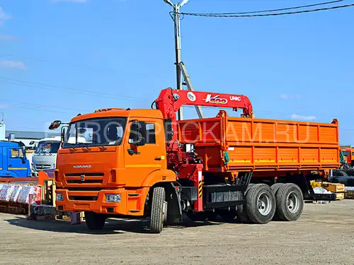 КАМАЗ 65115 самосвал с КМУ UNIC URV 503 КАМАЗ 65115 самосвал с КМУ UNIC URV 503