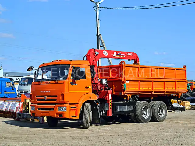 КАМАЗ 65115 самосвал с КМУ UNIC URV 503 КАМАЗ 65115 самосвал с КМУ UNIC URV 503