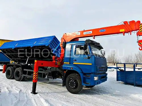 КАМАЗ 65117 самосвал с КМУ Kanglim KS 1256 G2 КАМАЗ 65117 самосвал с КМУ Kanglim KS 1256 G2
