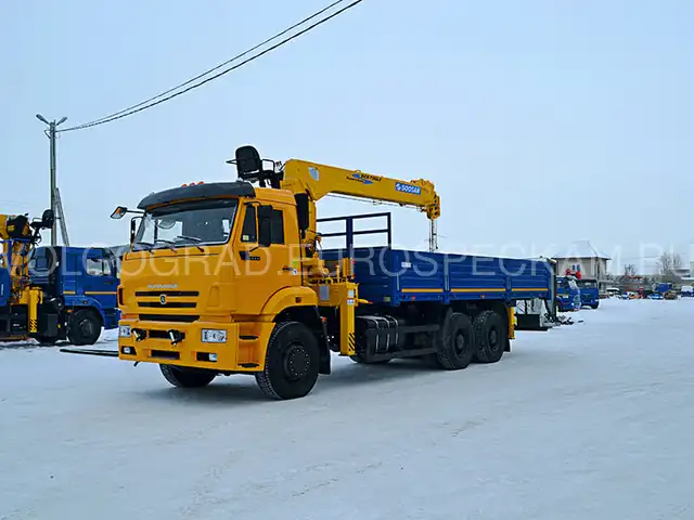 КАМАЗ 6520 бортовой с КМУ Soosan SCS 736 L2