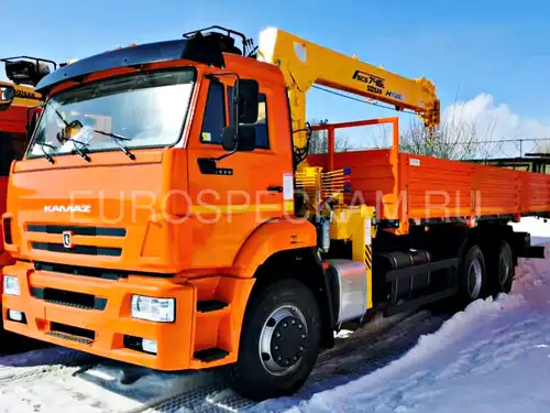 КАМАЗ 6520 бортовой с КМУ Soosan SCS 746L