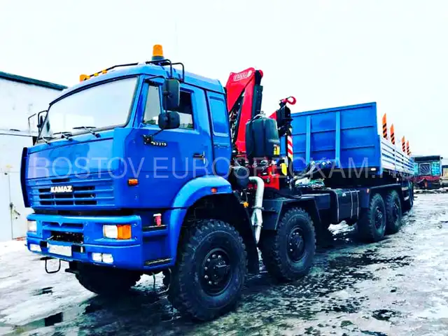 КАМАЗ 6560 бортовой с КМУ Fassi F155A.0.23